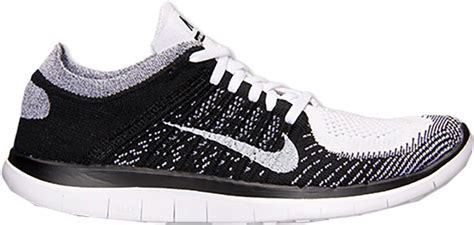 Wmns Free Flyknit 4.0 'White Black' 